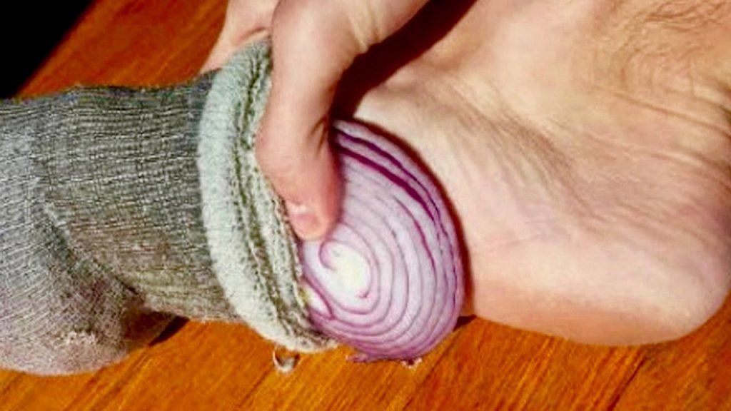 Put an onion in your sock at night and this is what happens after a